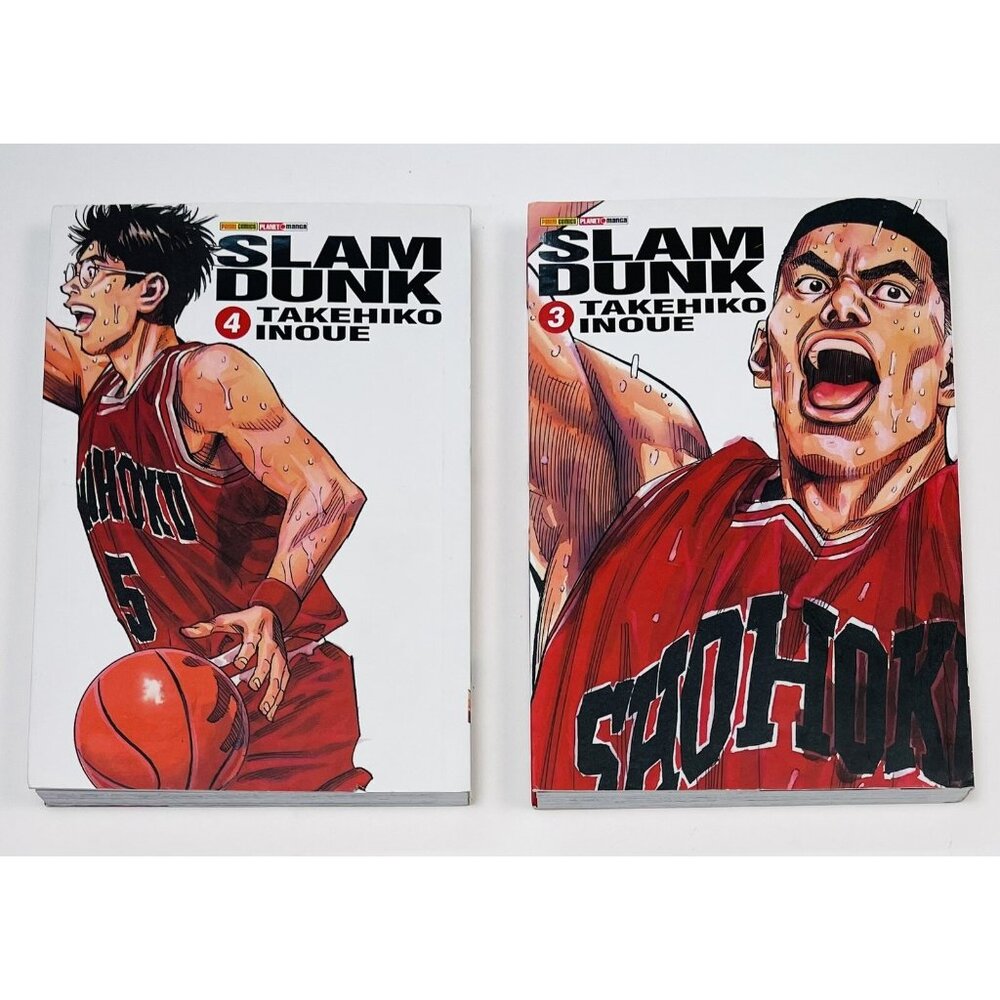 Slam Dunk Volumes 3 & 4 Takehiko Inoue Manga PB Books *in Portuguese* Panini EUC